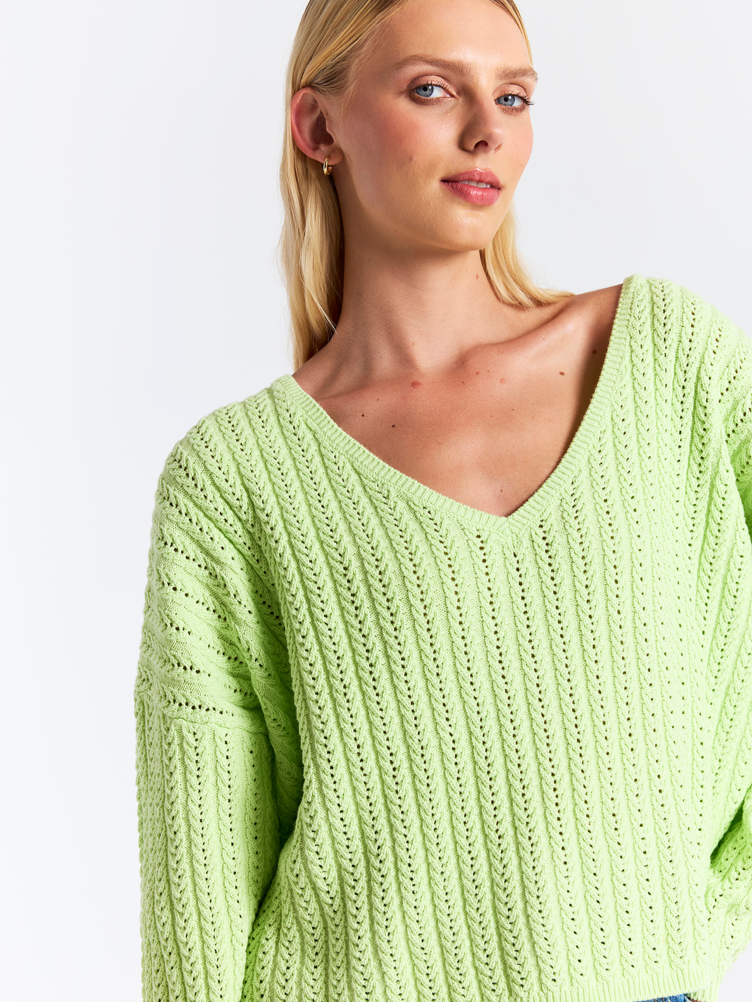 Spring Stitch Rosa Reversible Sweater