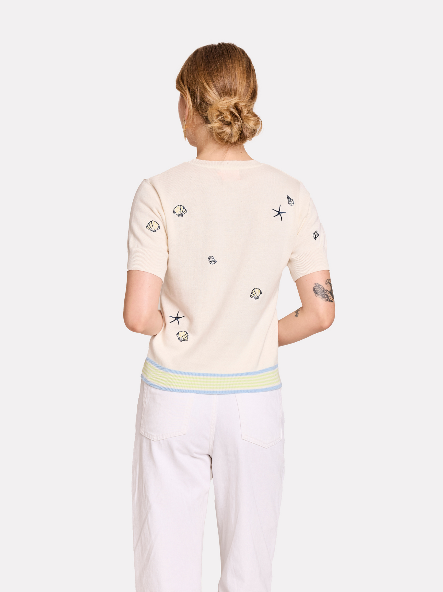 Shell Embroidery Tee