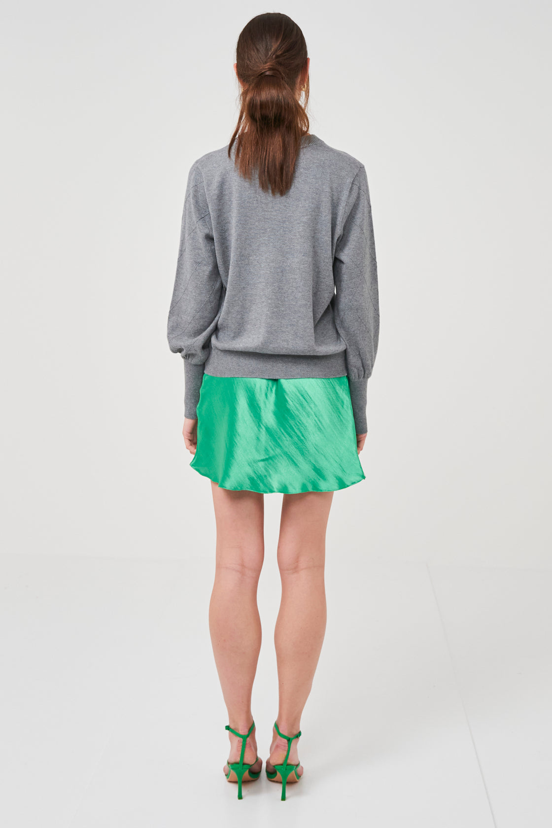Argyle Exposed Seam Jumper