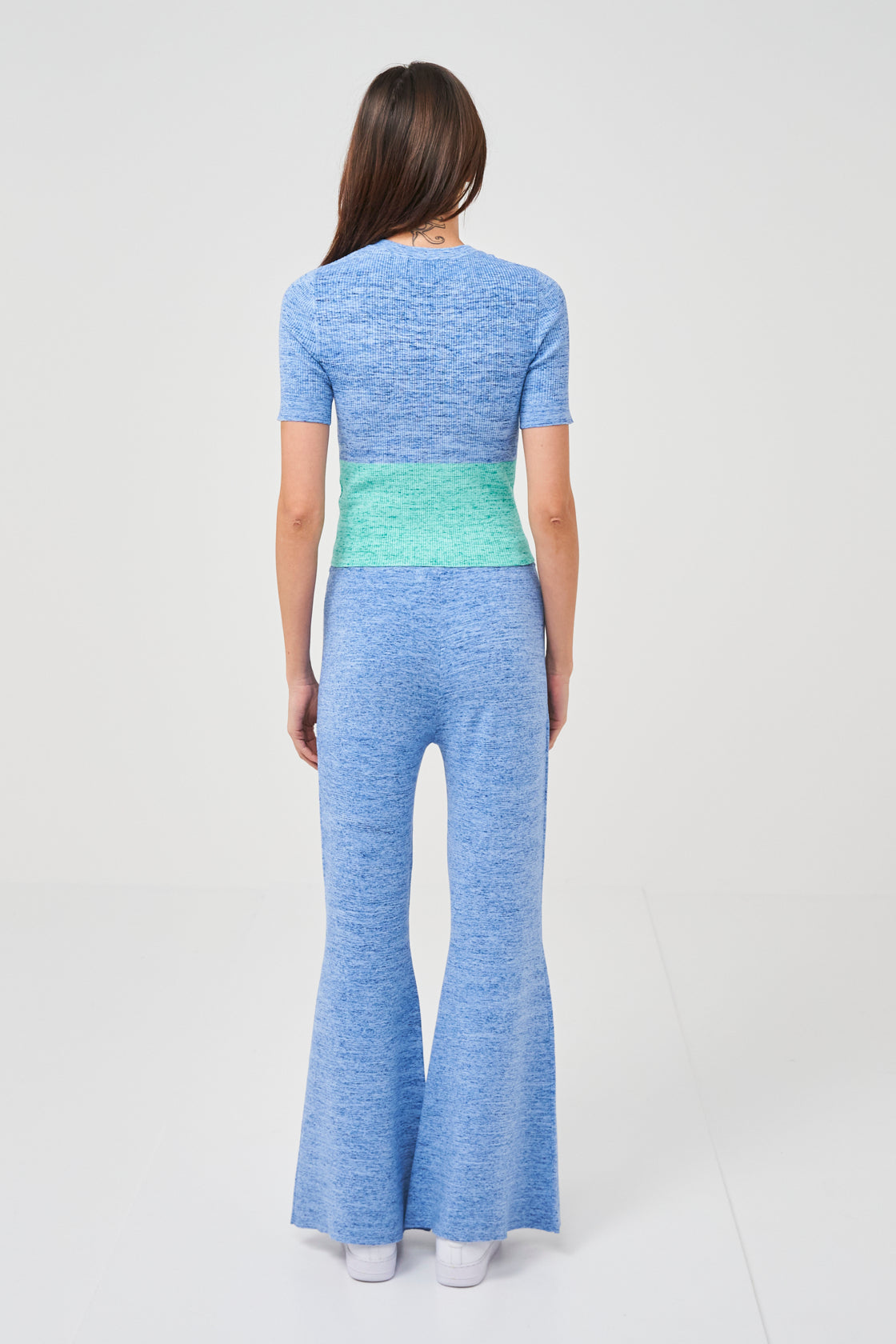 Flared Ribbed Joggers