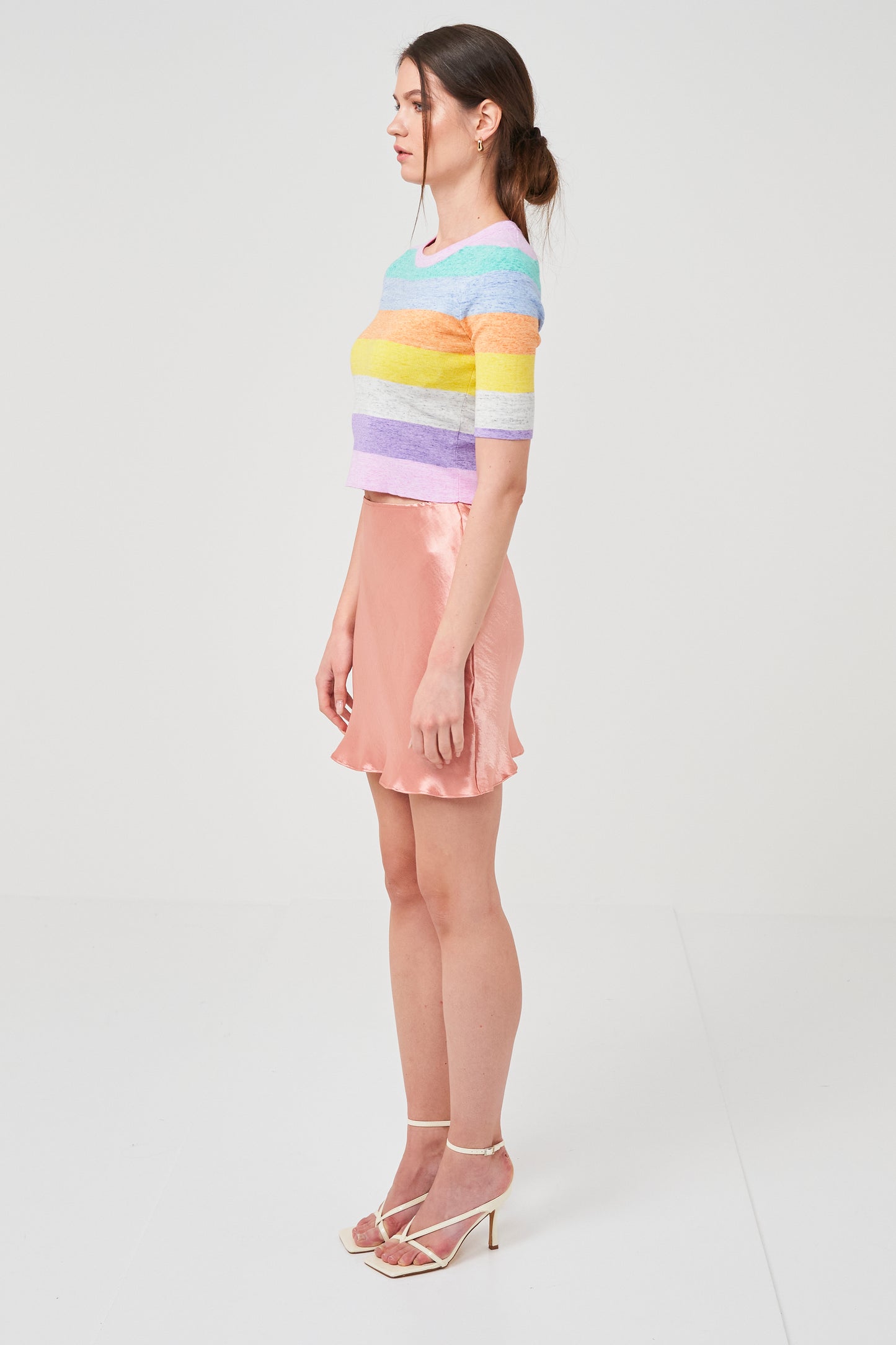 Rainbow Skinny Rib Tee