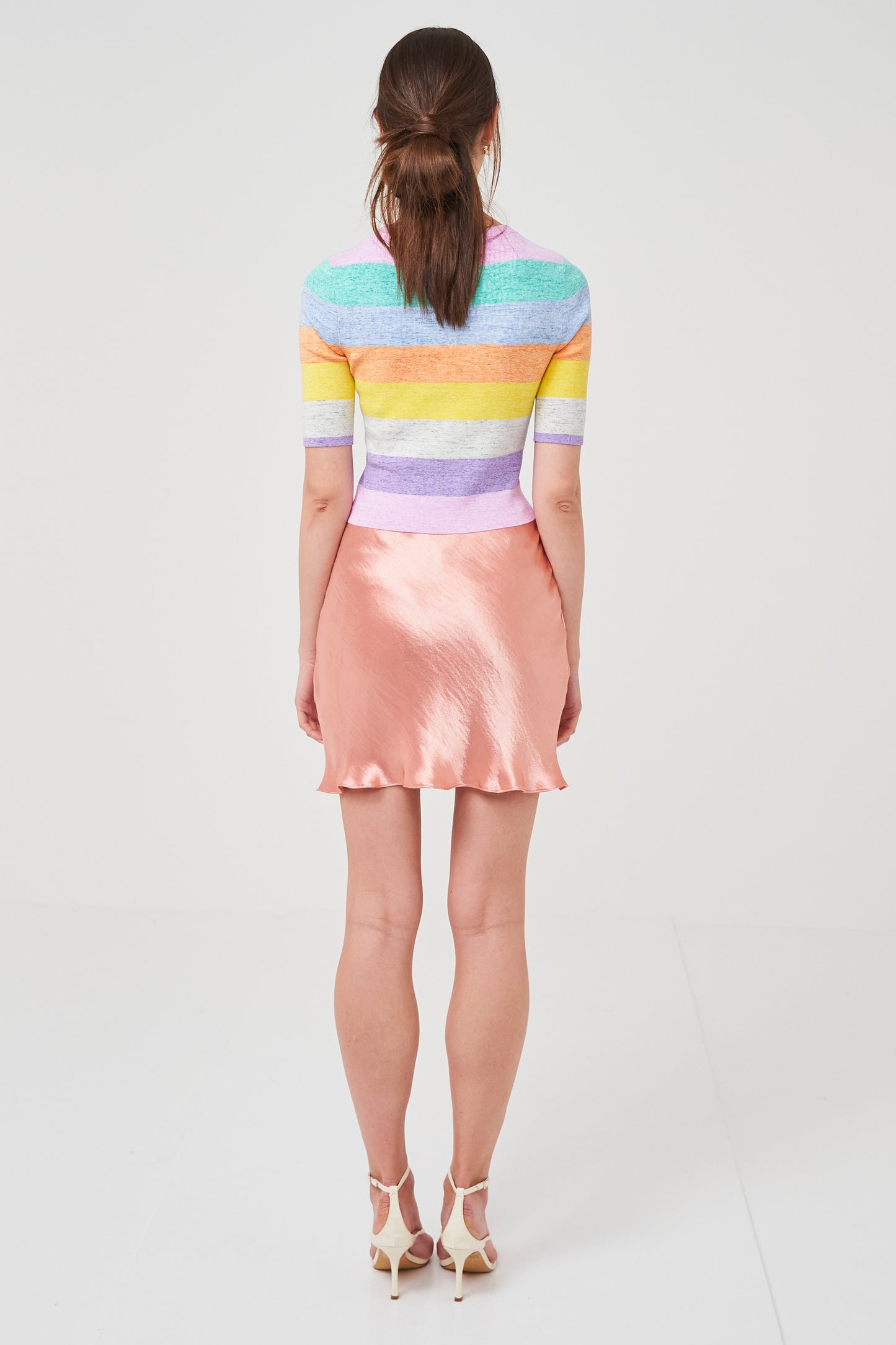 Rainbow Skinny Rib Tee