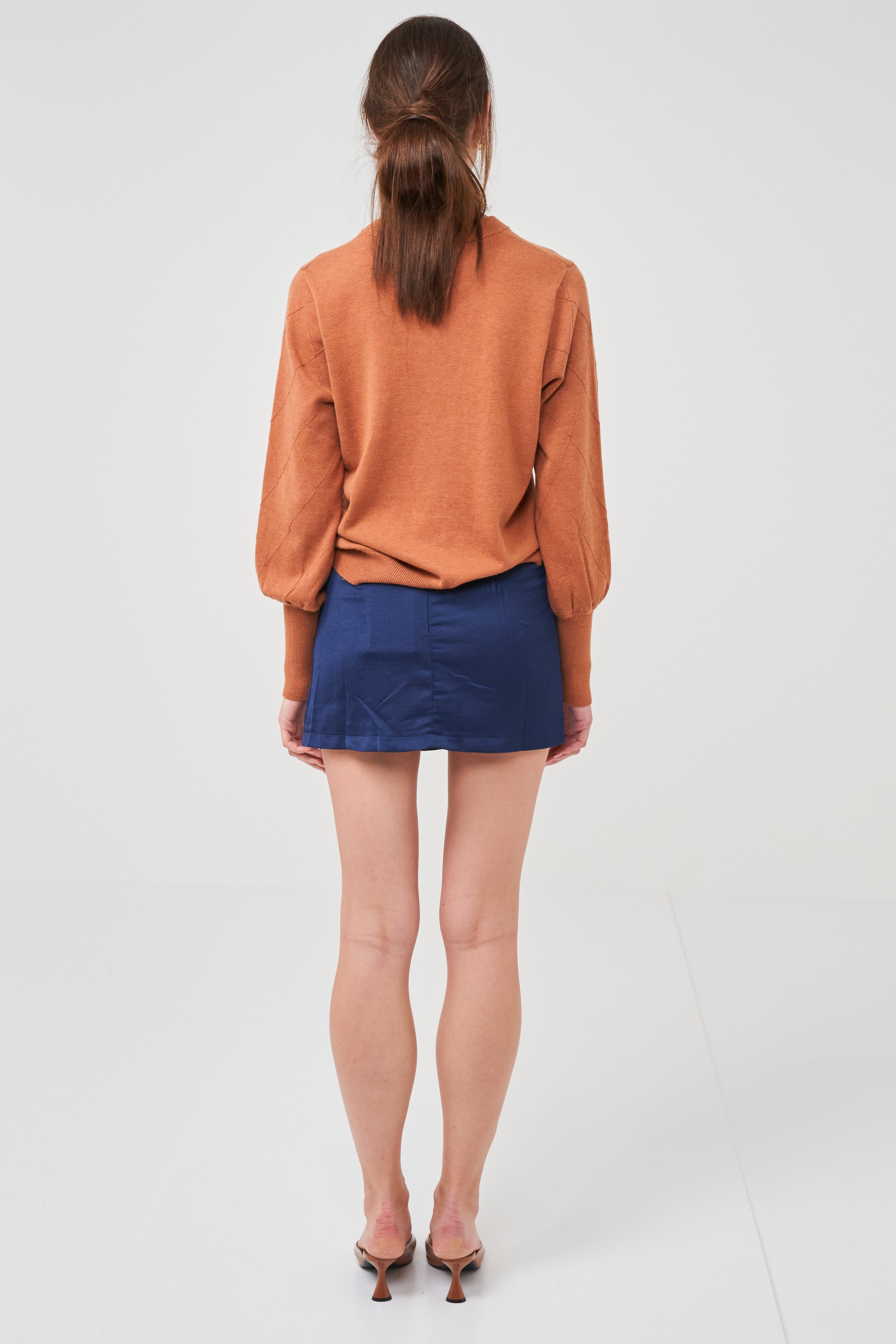 Argyle Exposed Seam Jumper