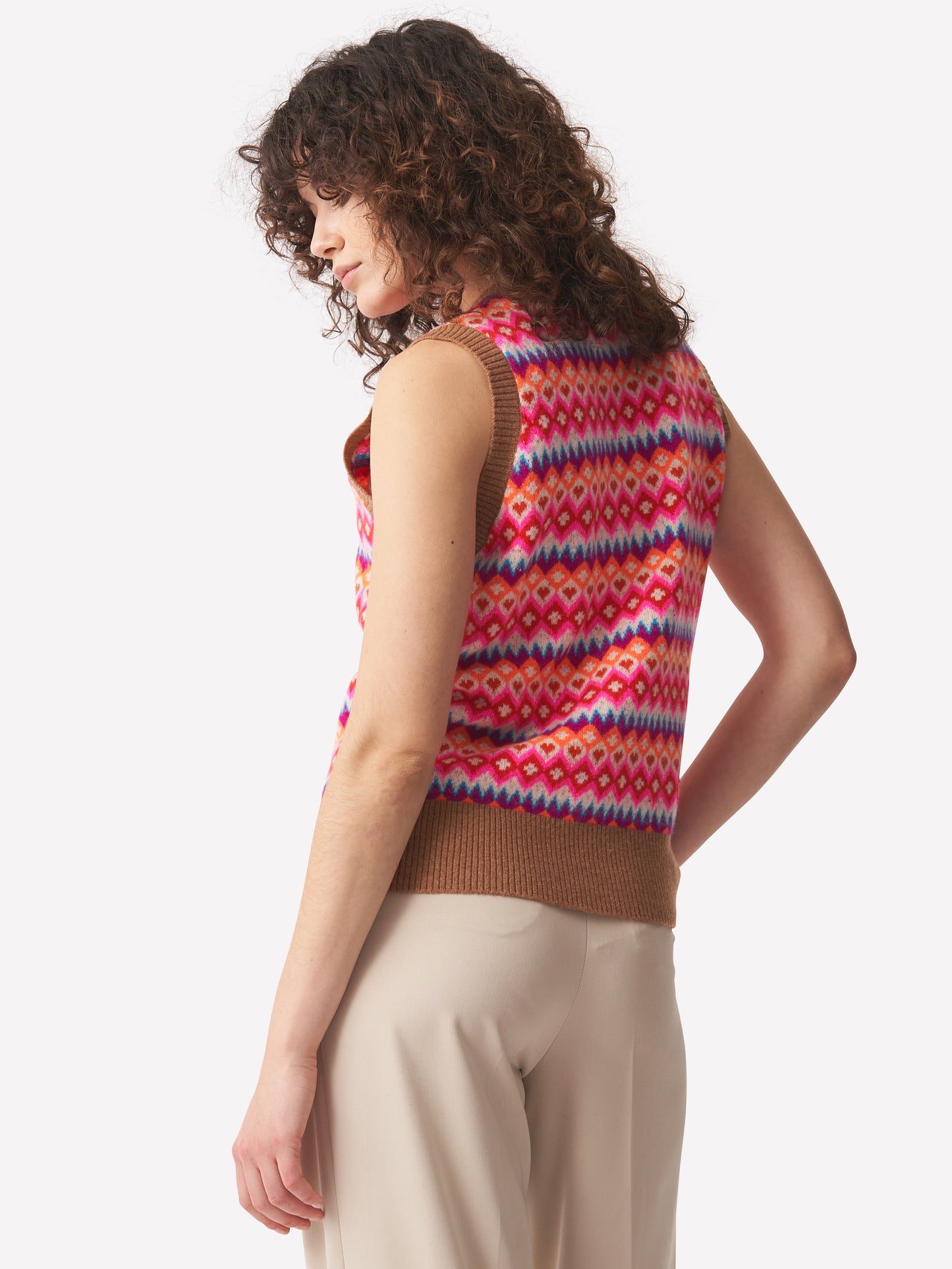 Farley Fairisle Cashmere Tank