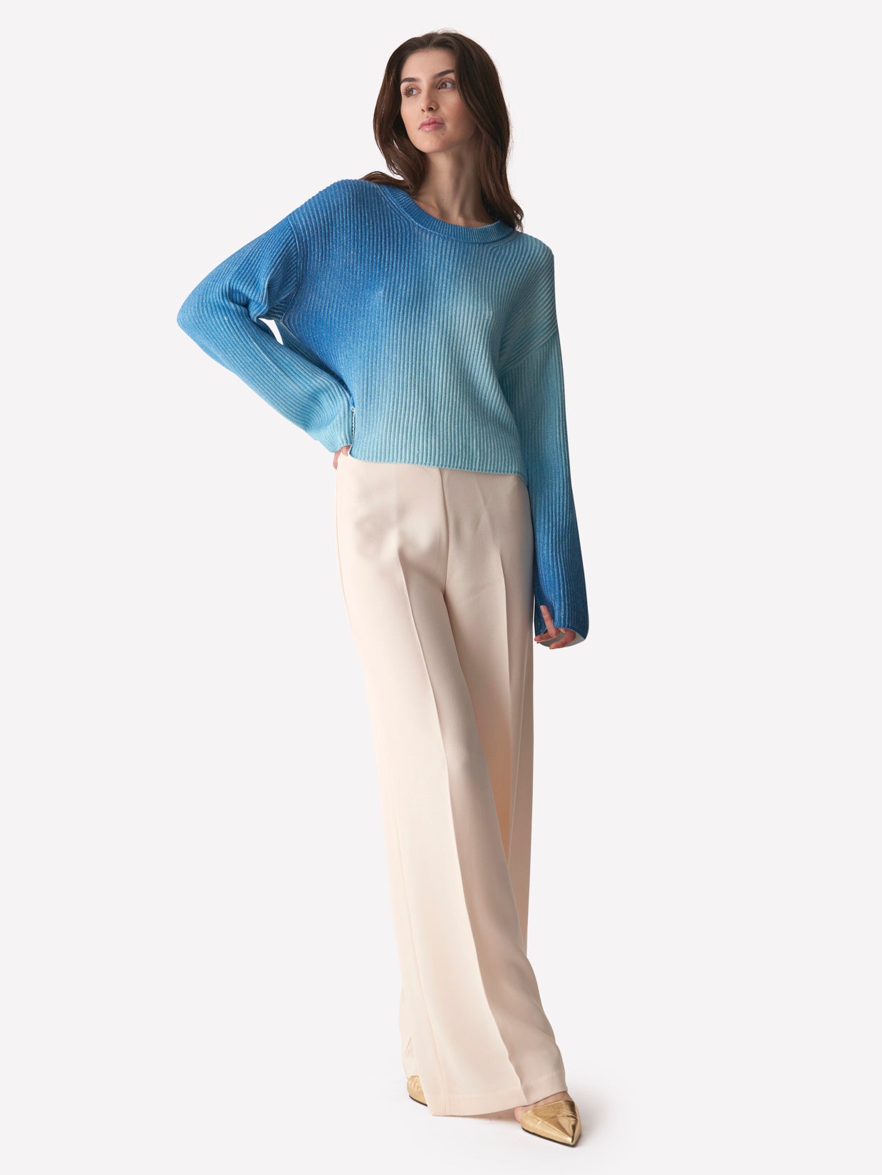 Sevan Shadow Scoop Neck Jumper