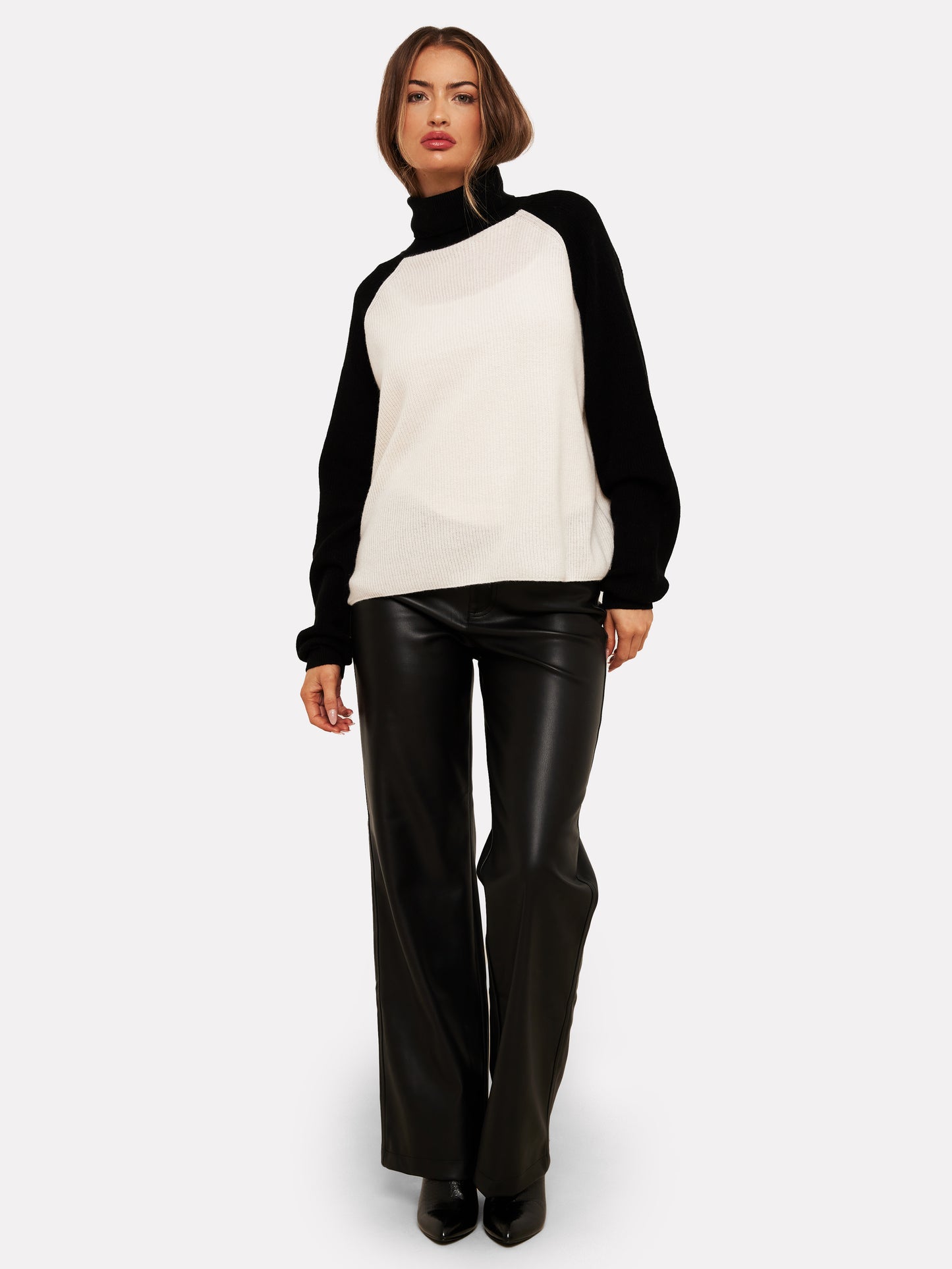 Susie Cashmere Ribbed Roll Neck