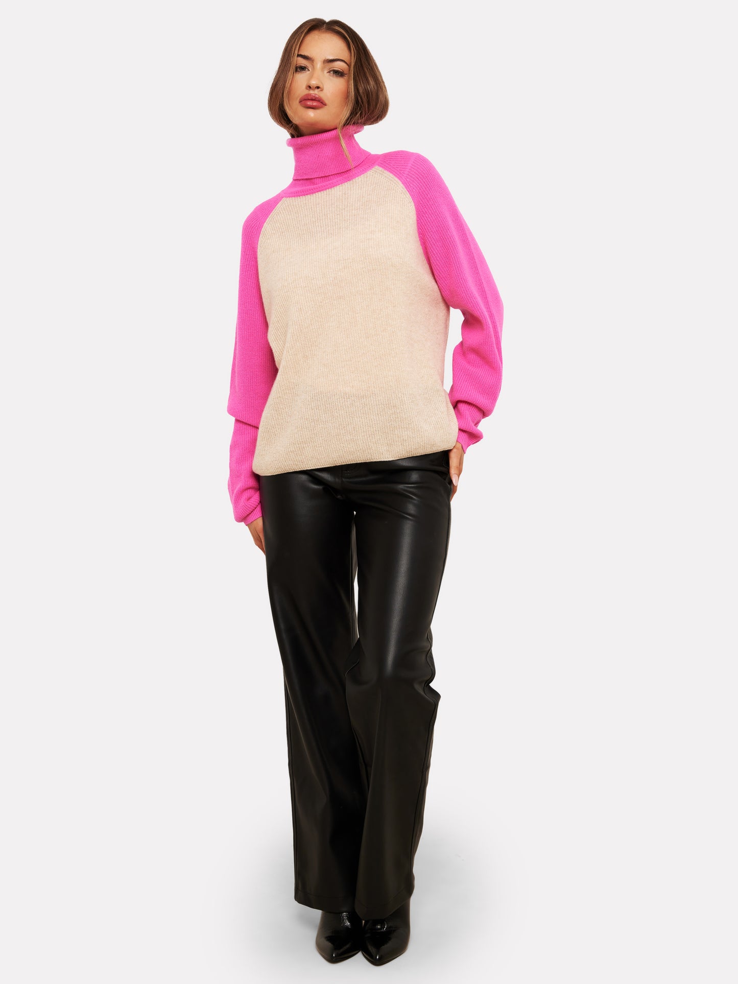 Susie Cashmere Ribbed Roll Neck