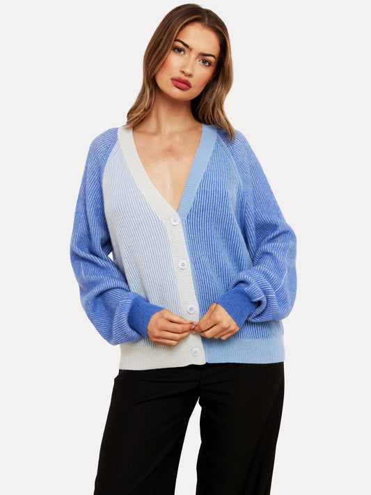 Chloe Ribbed Cashmere Cardigan