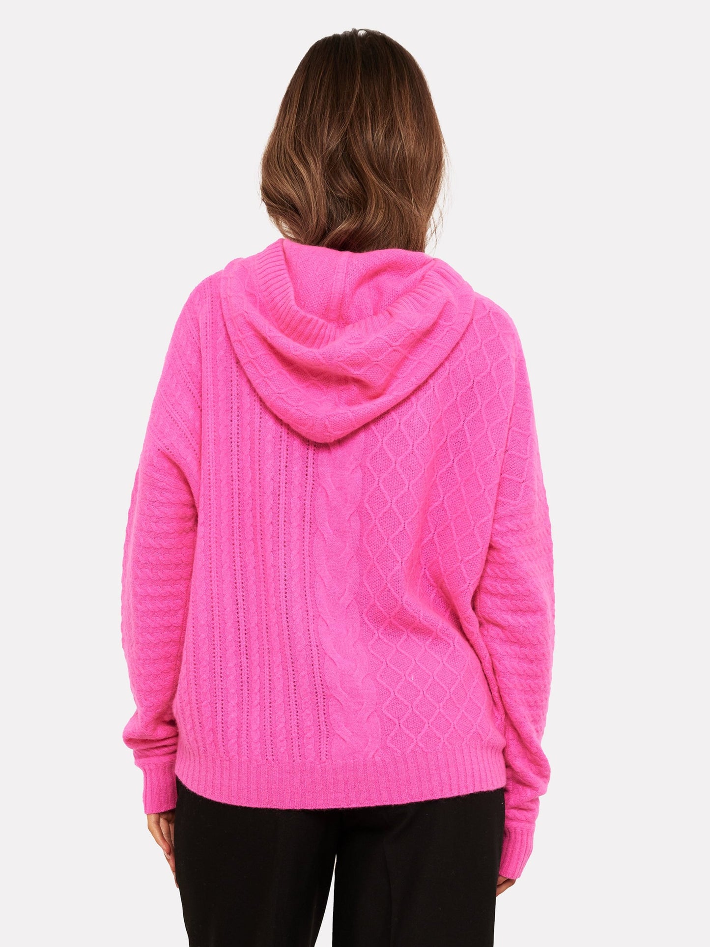 Cable Knit Cashmere Hoodie