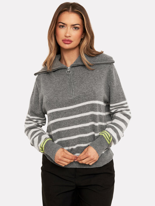 Sabrina Cashmere Zip Up