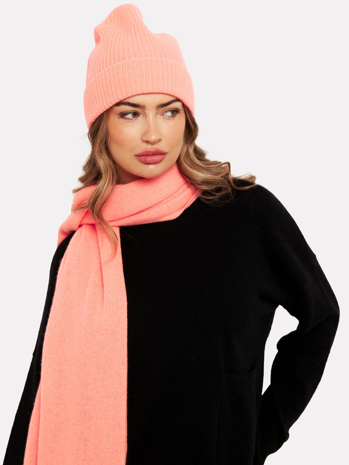 Rose Cashmere Beanie