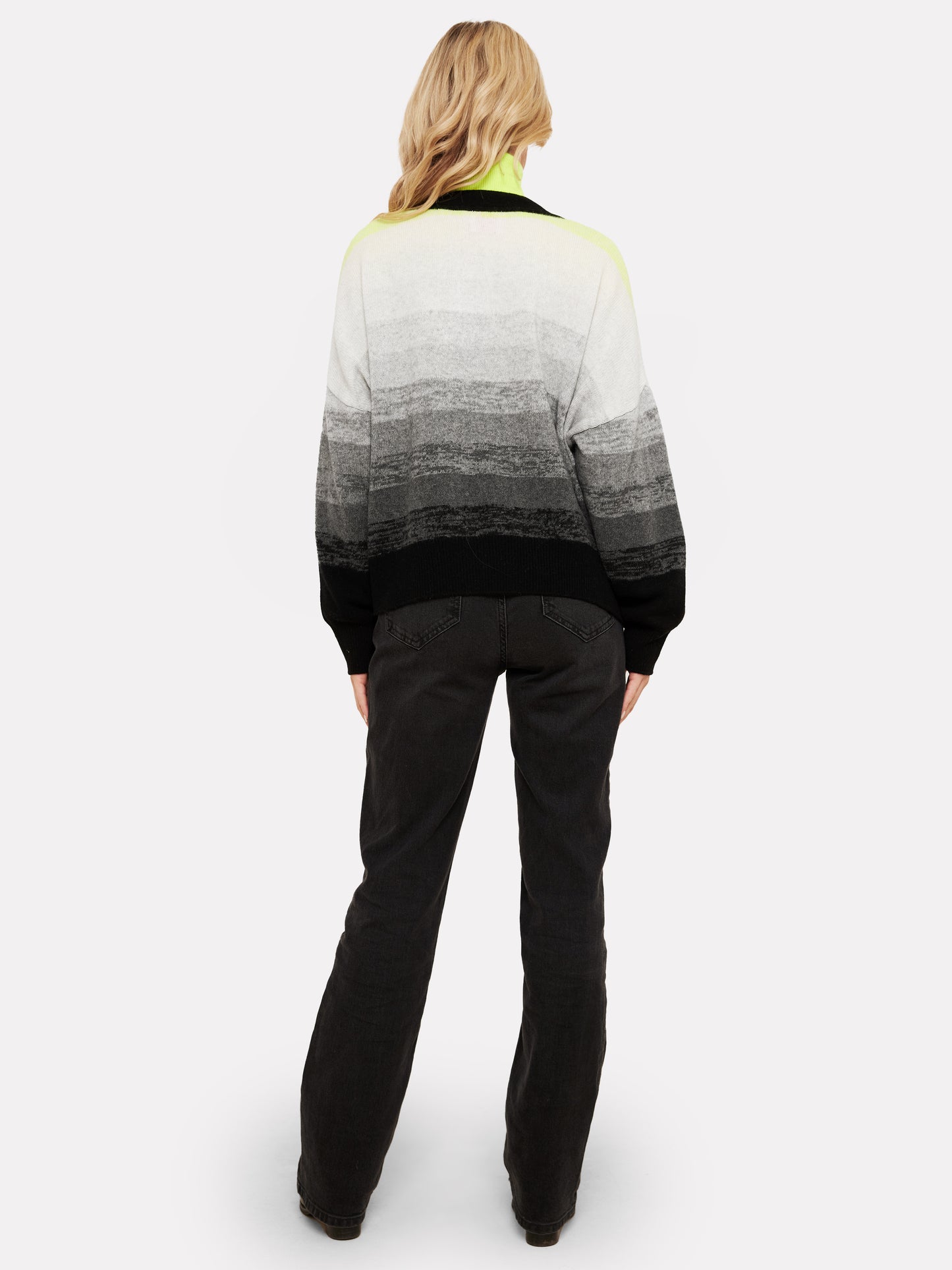 Gradient Fade Cashmere Cardigan