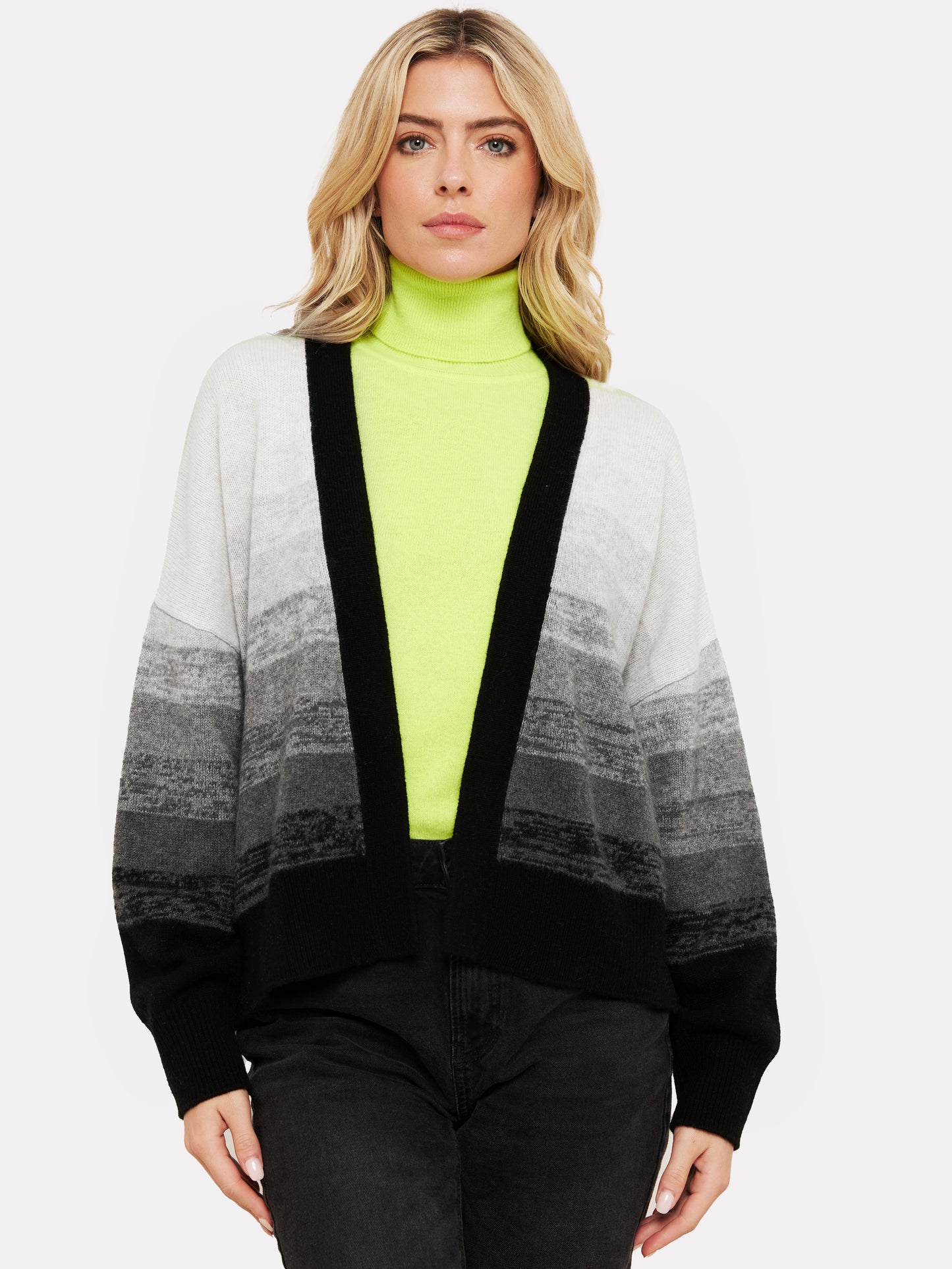 Gradient Fade Cashmere Cardigan