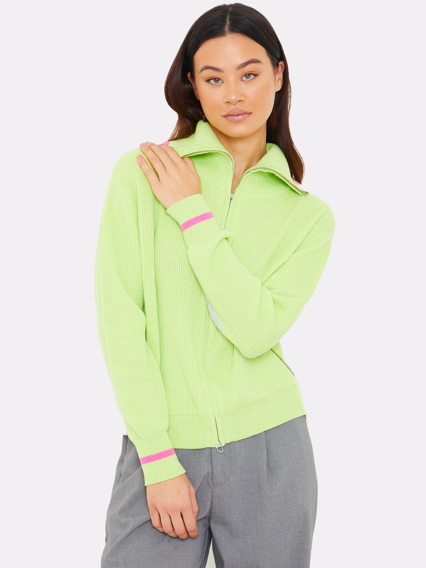 Sporty Zip Through Jacket