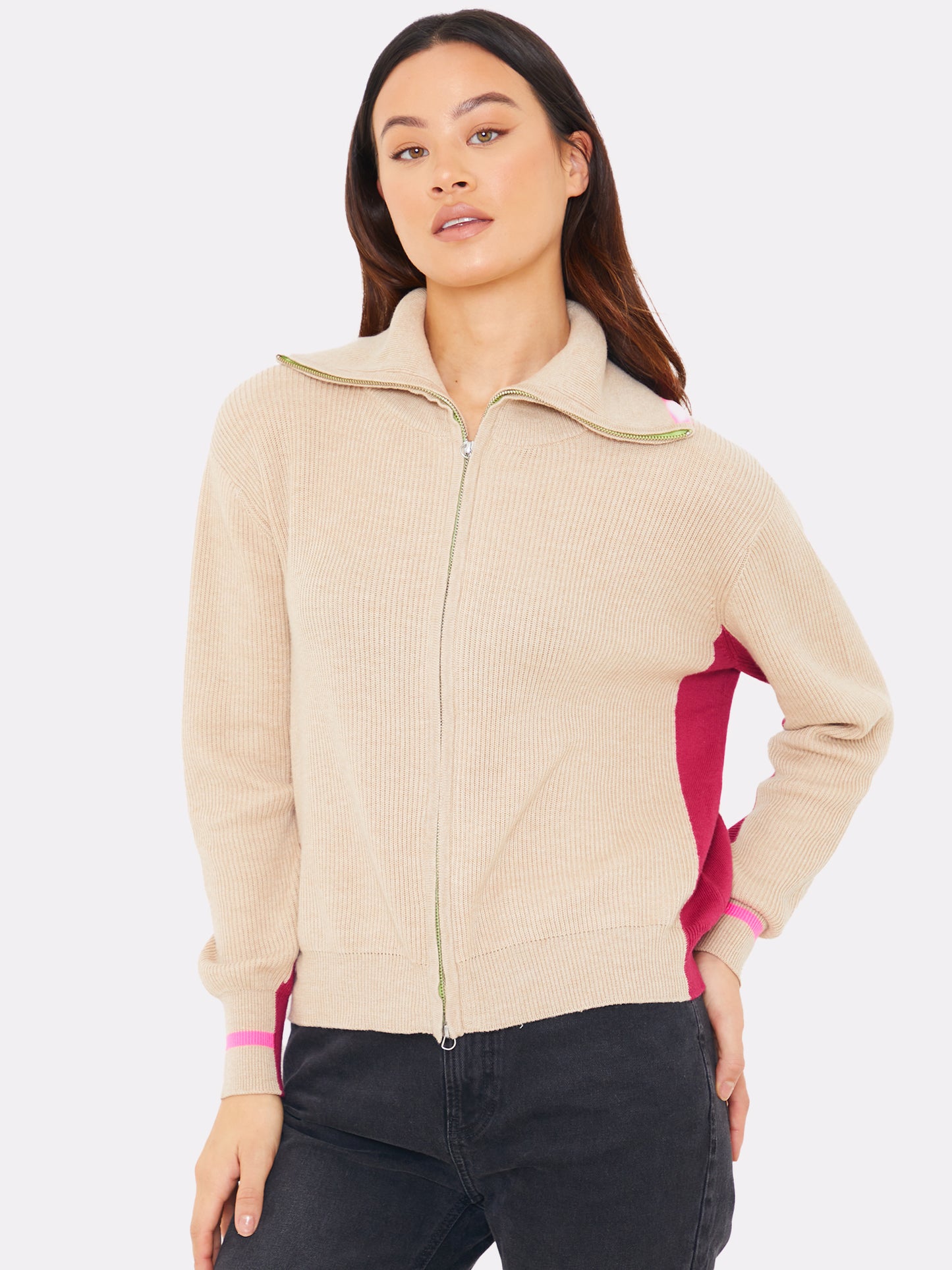 Sporty Zip Through Jacket