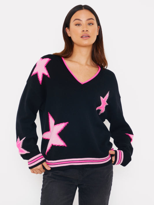 Sanna Star V Neck Knit