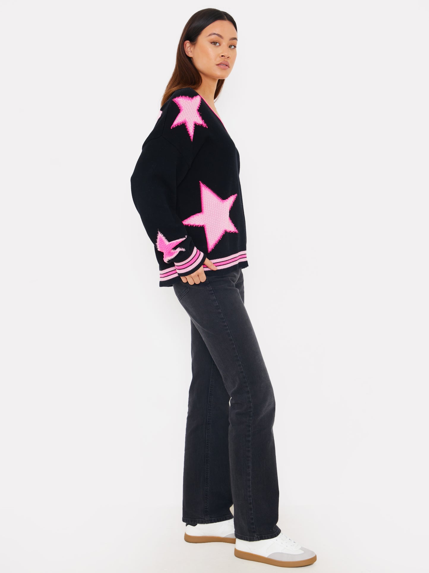 Sanna Star V Neck Knit