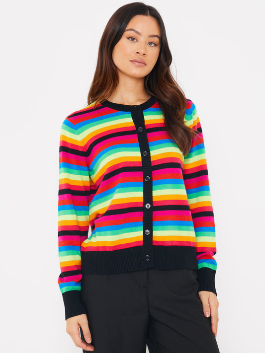 Winter Rainbow Cardigan