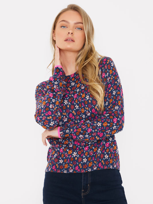 Ditsy Floral Crew Neck