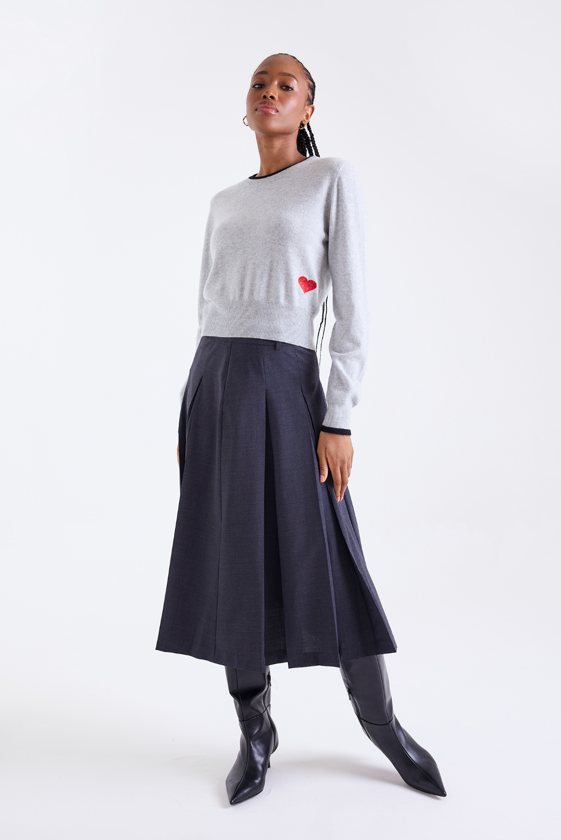 Queen of Hearts Cashmere Cardigan