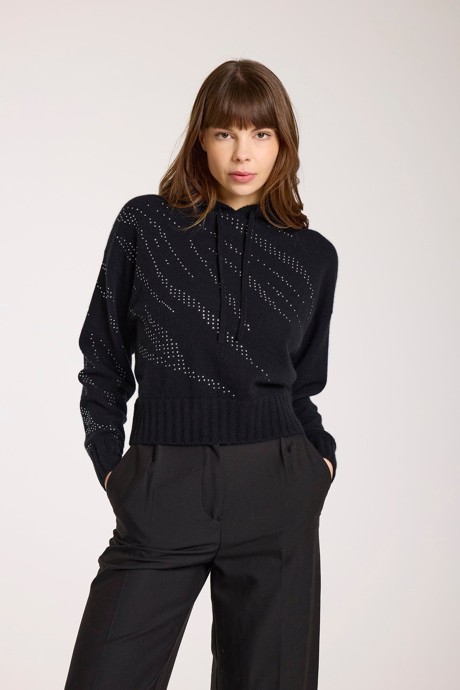Hot Fix Zebra Cashmere Hoodie