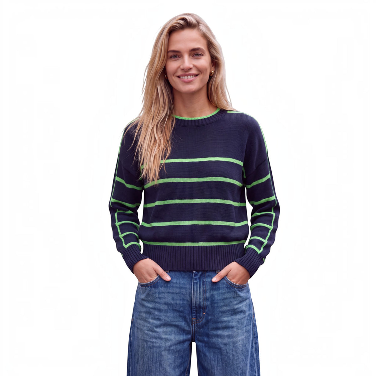 LINKS STRIPE CREW