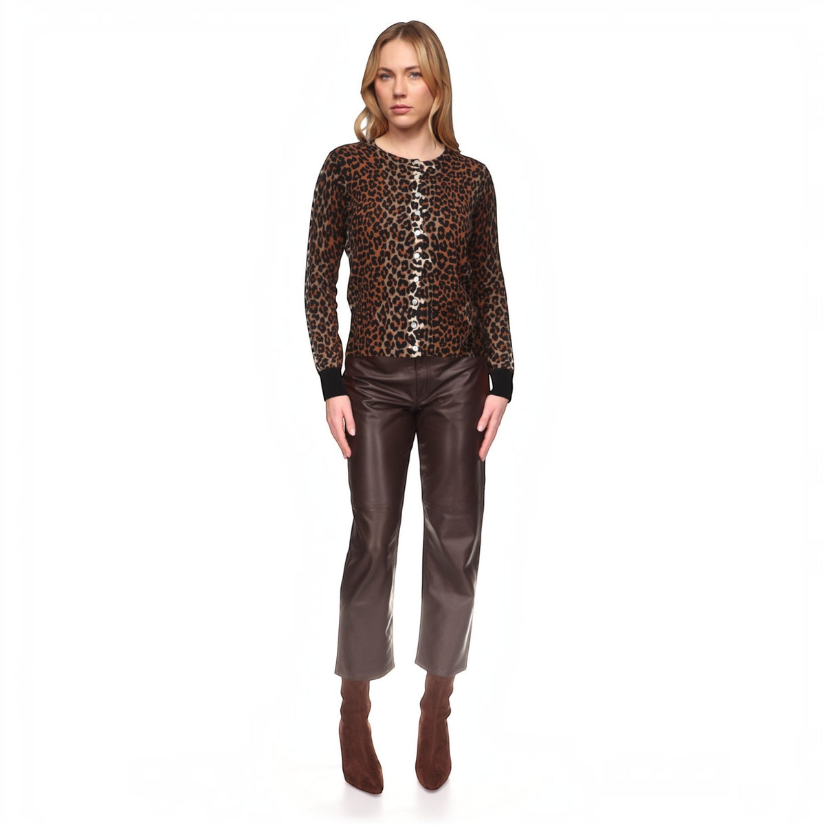LISA LEOPARD CARDI
