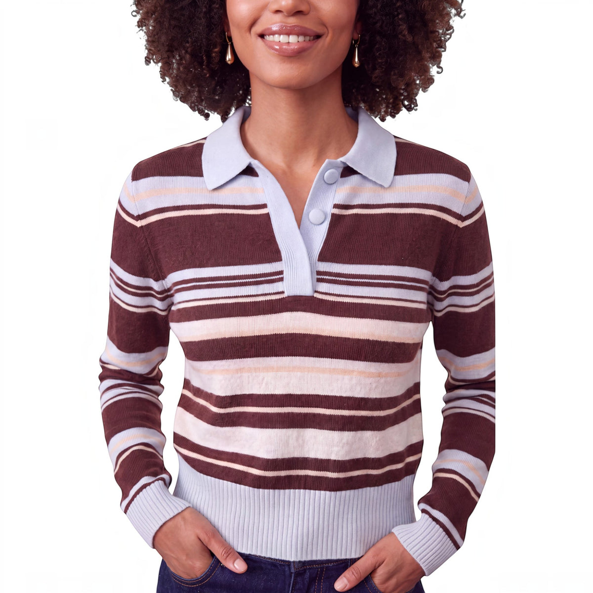 SLIM FIT STRIPEY POLO