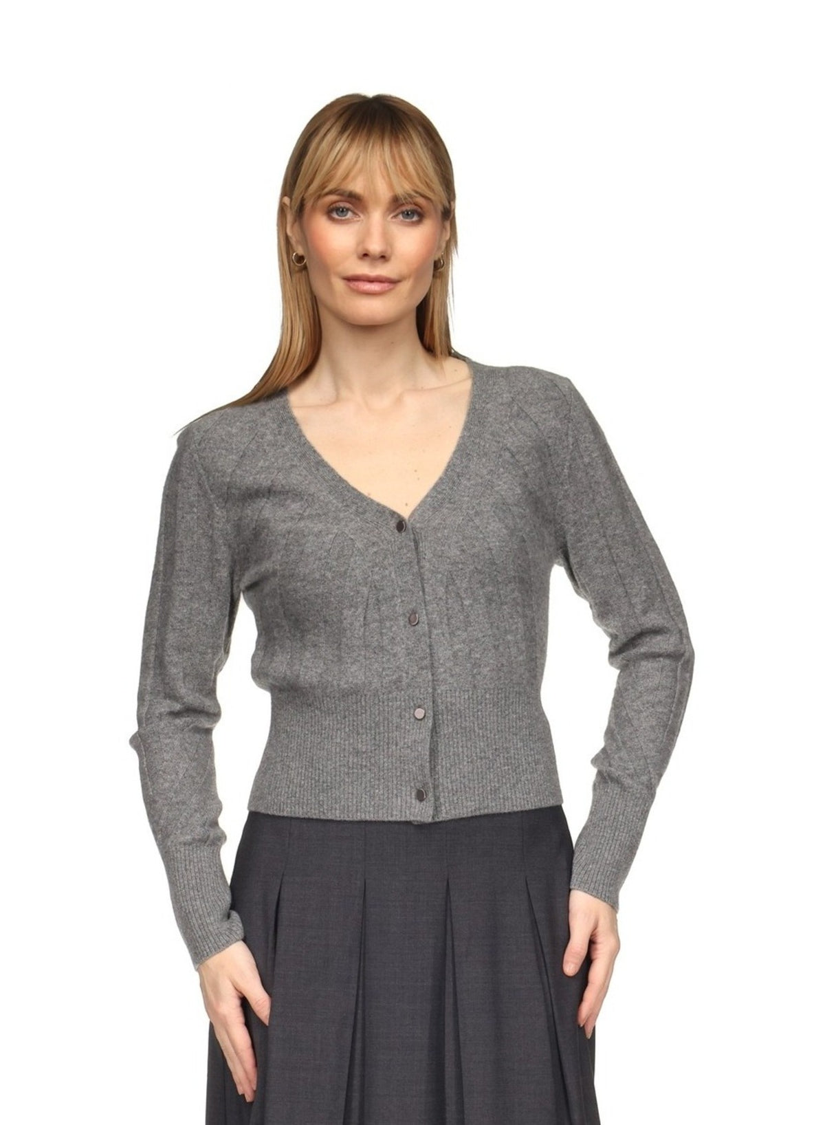 SLIM FIT RIB CARDI