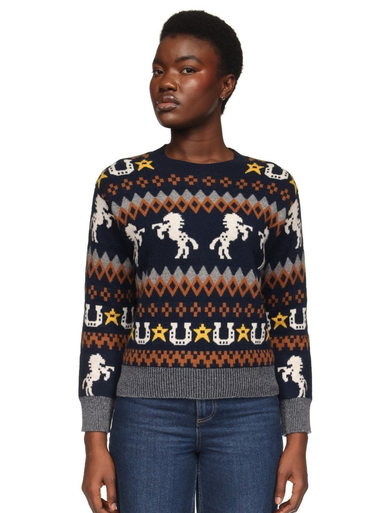 RODEO FAIRISLE CREW