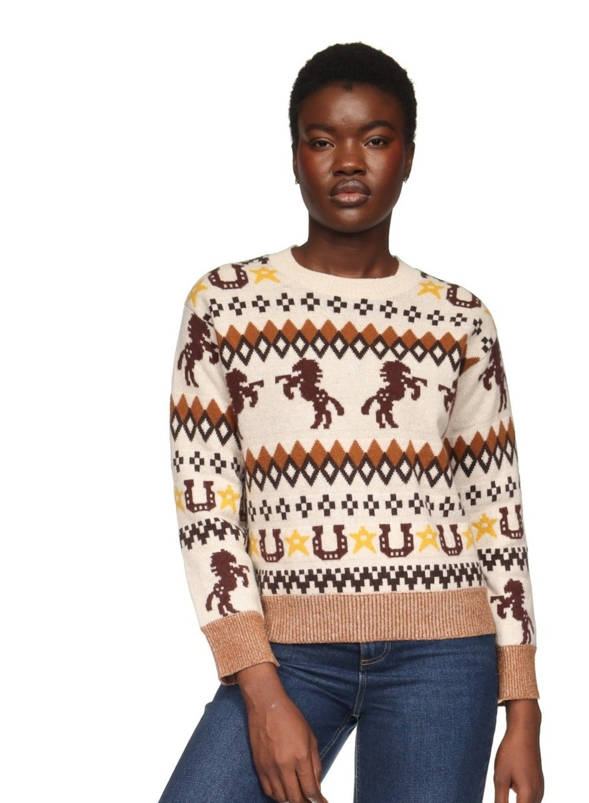 RODEO FAIRISLE CREW