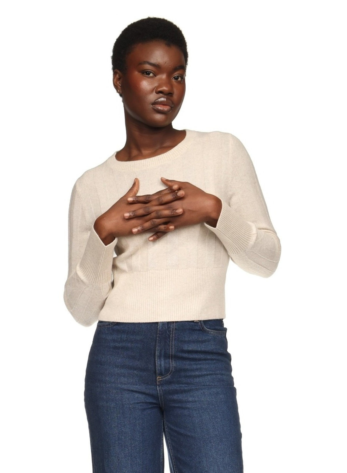 SLIM FIT RIB CREW