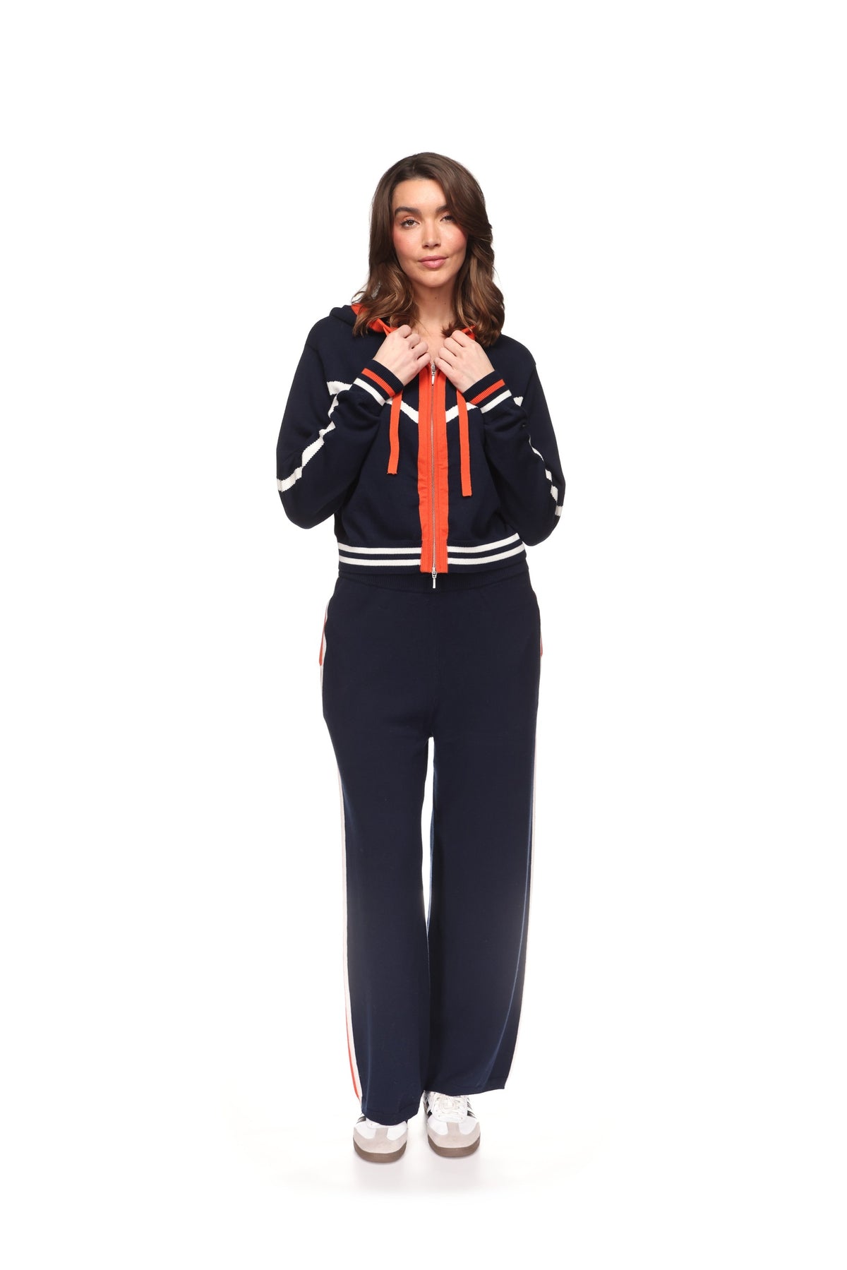 SPORTY STRIPE UP WIDE LEG PANT