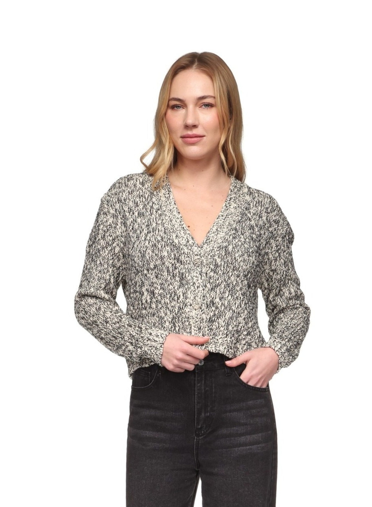CHUNKY TWIST CROP CARDI