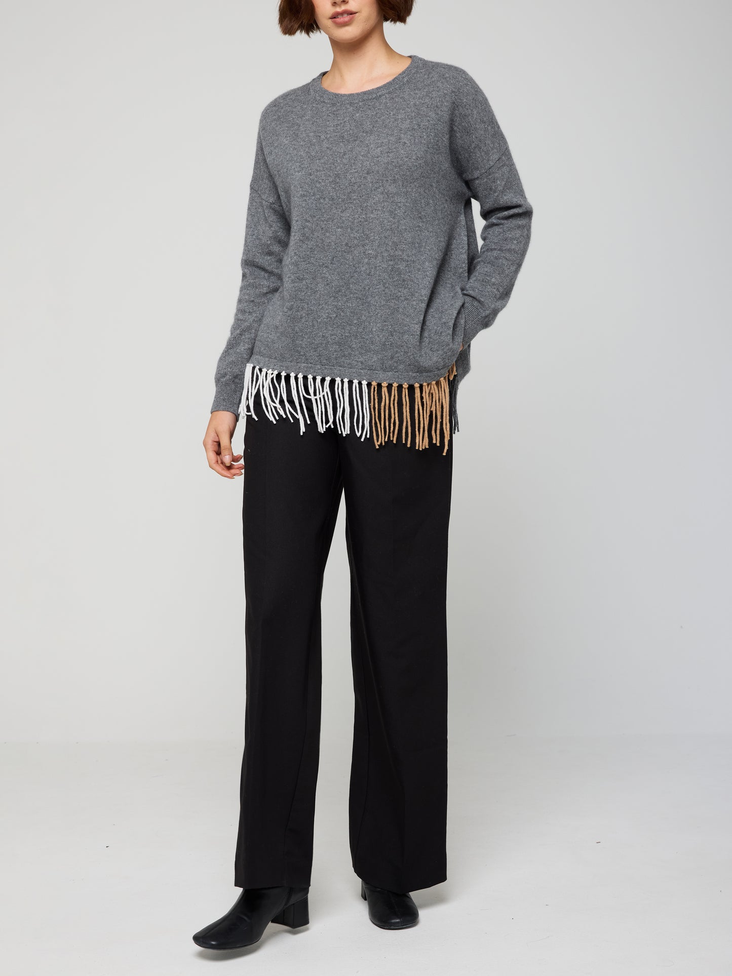 Cat Fringe Cashmere Jumper