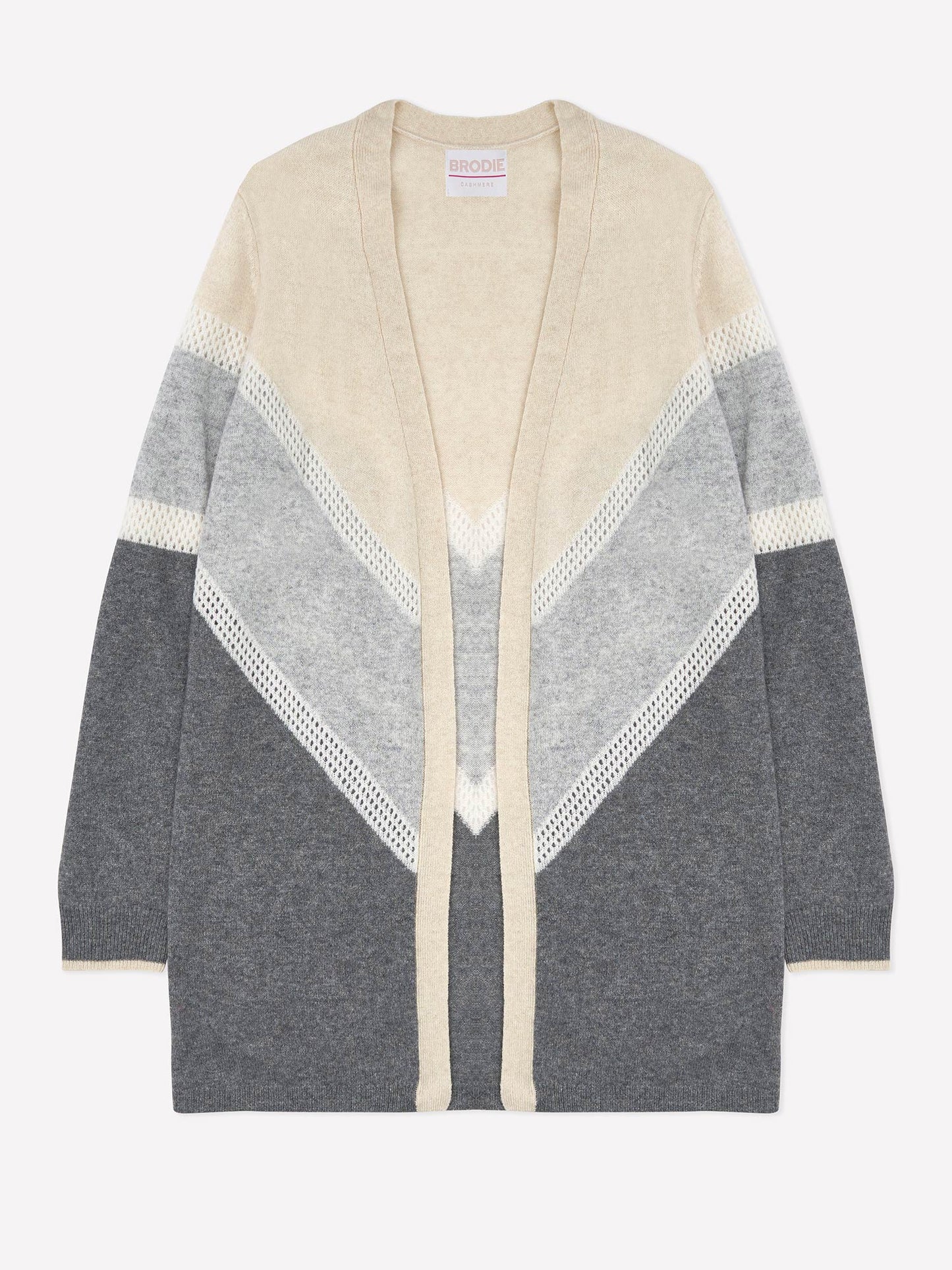 Chevron Edge To Edge Cardigan