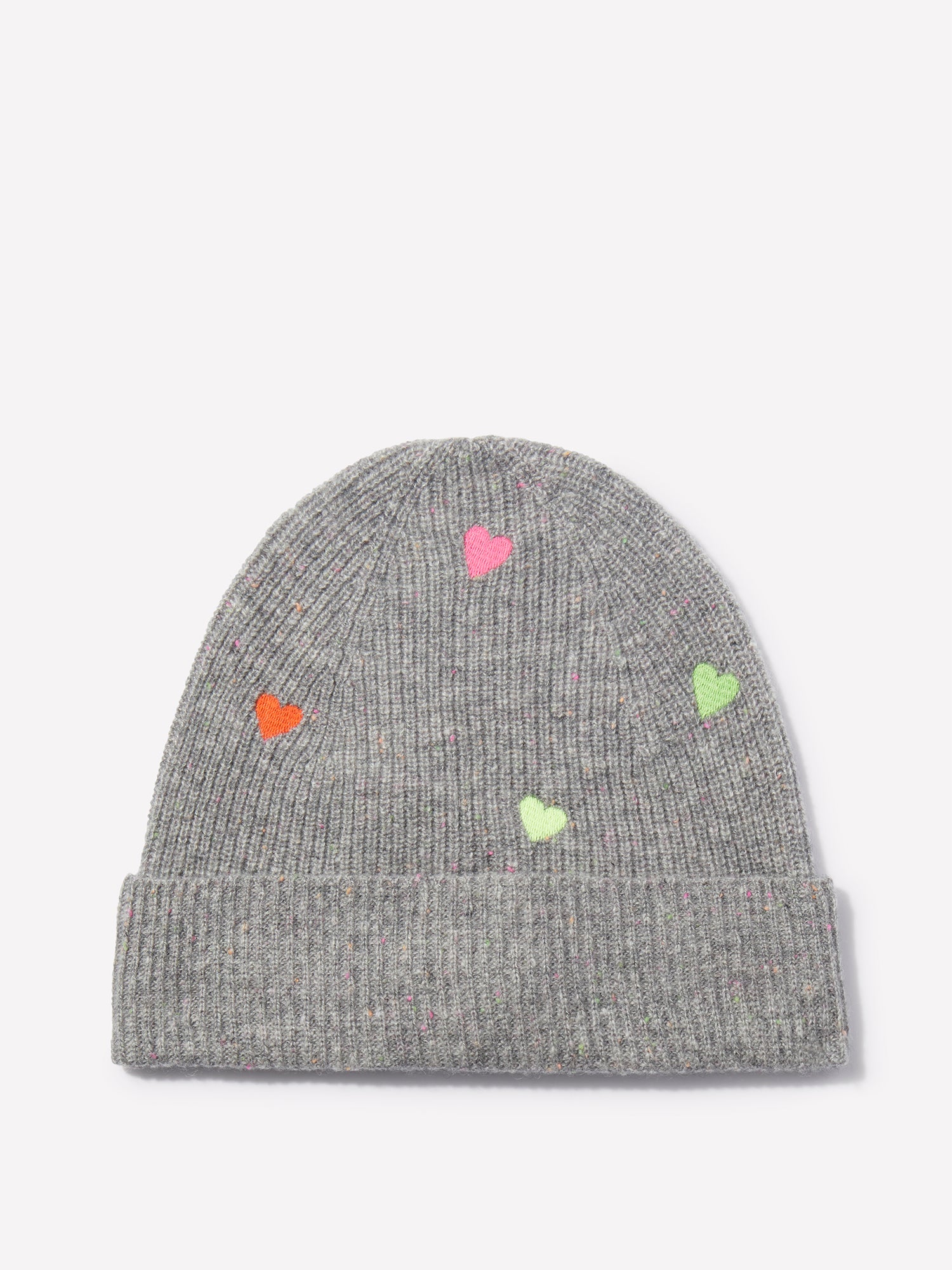 Embroidered Heart Hat