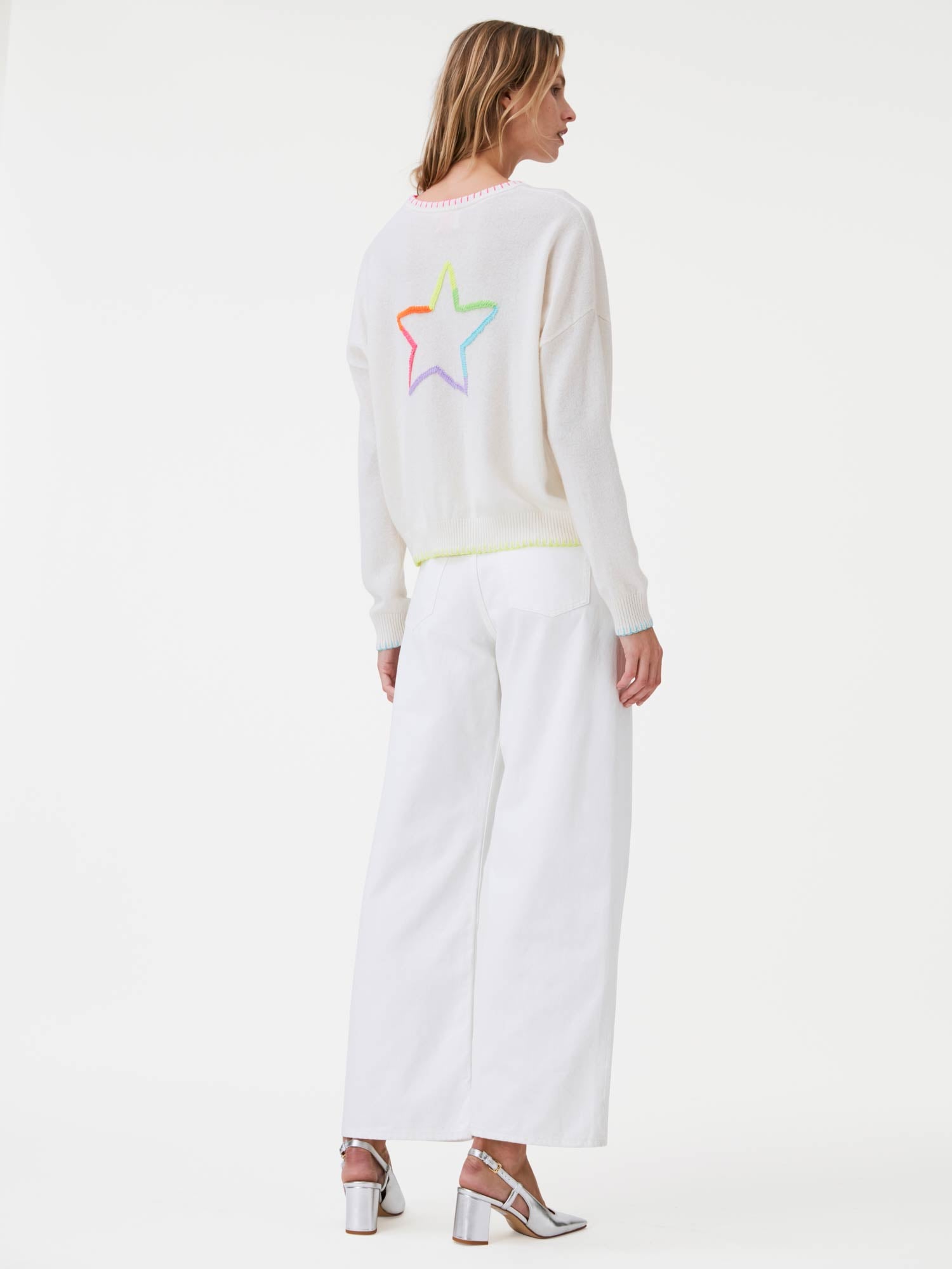 Rainbow Stitch Star Jumper Brodie Cashmere
