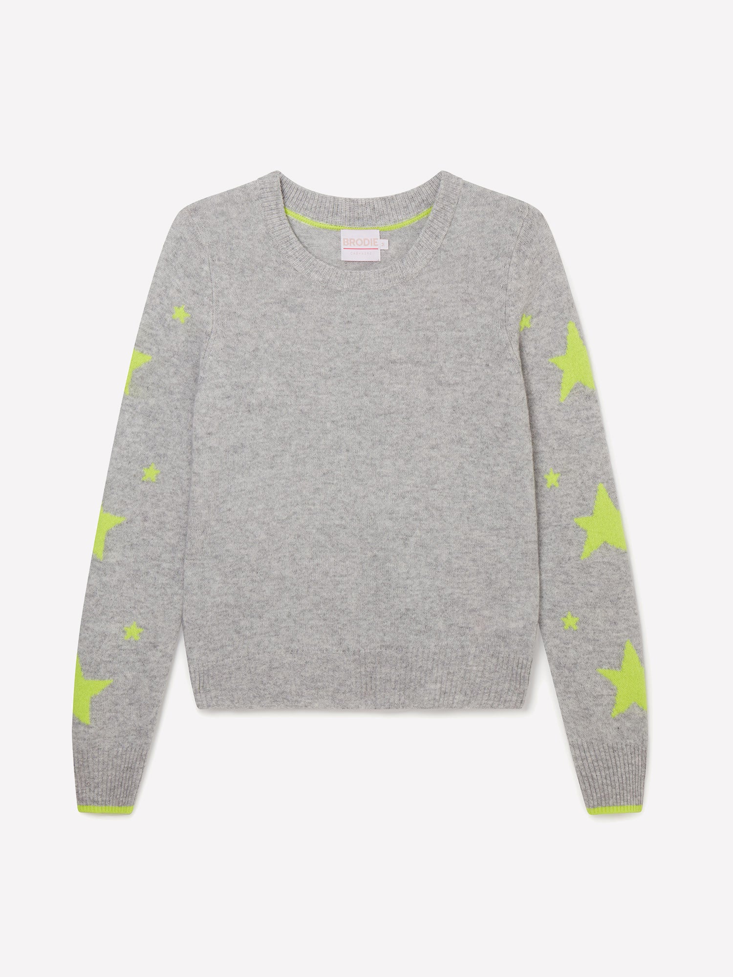 Star Sleeve Crew Neck Jumper