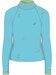 DITSY SKI EMBROIDERY MOCK NECK