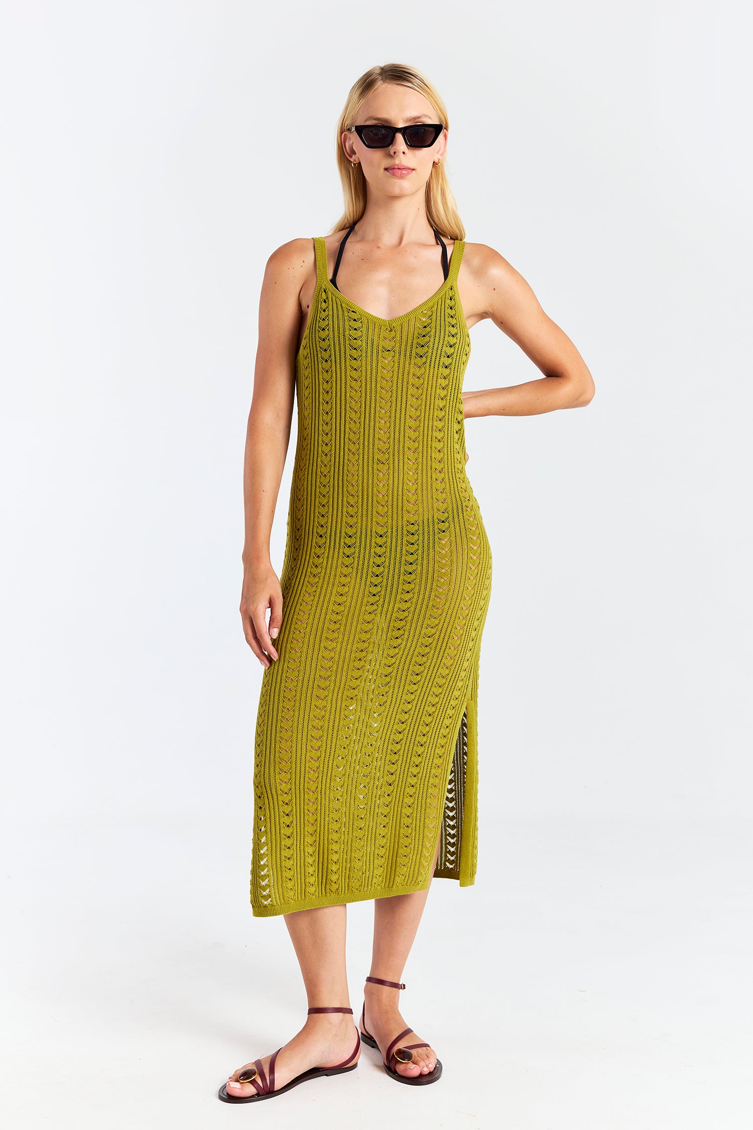 OPEN STITCH DRESS