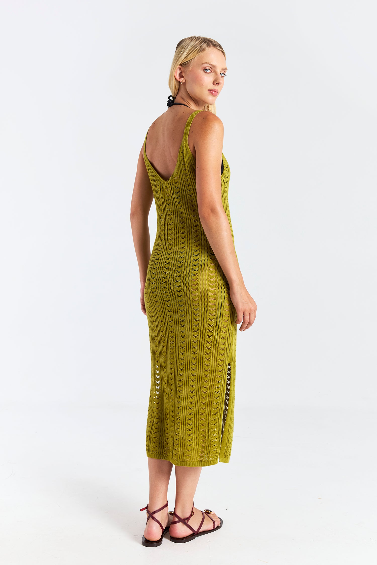 OPEN STITCH DRESS