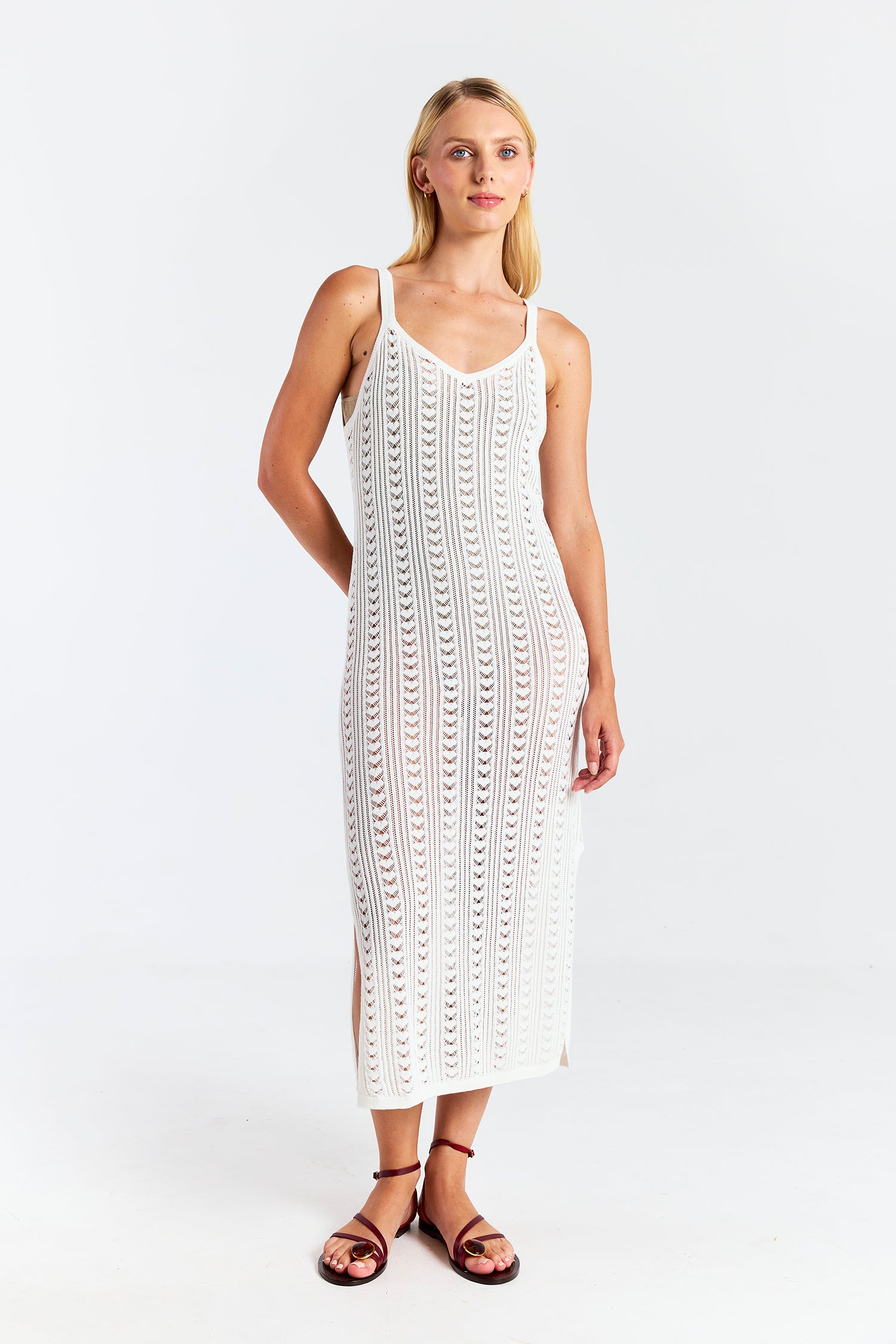 OPEN STITCH DRESS