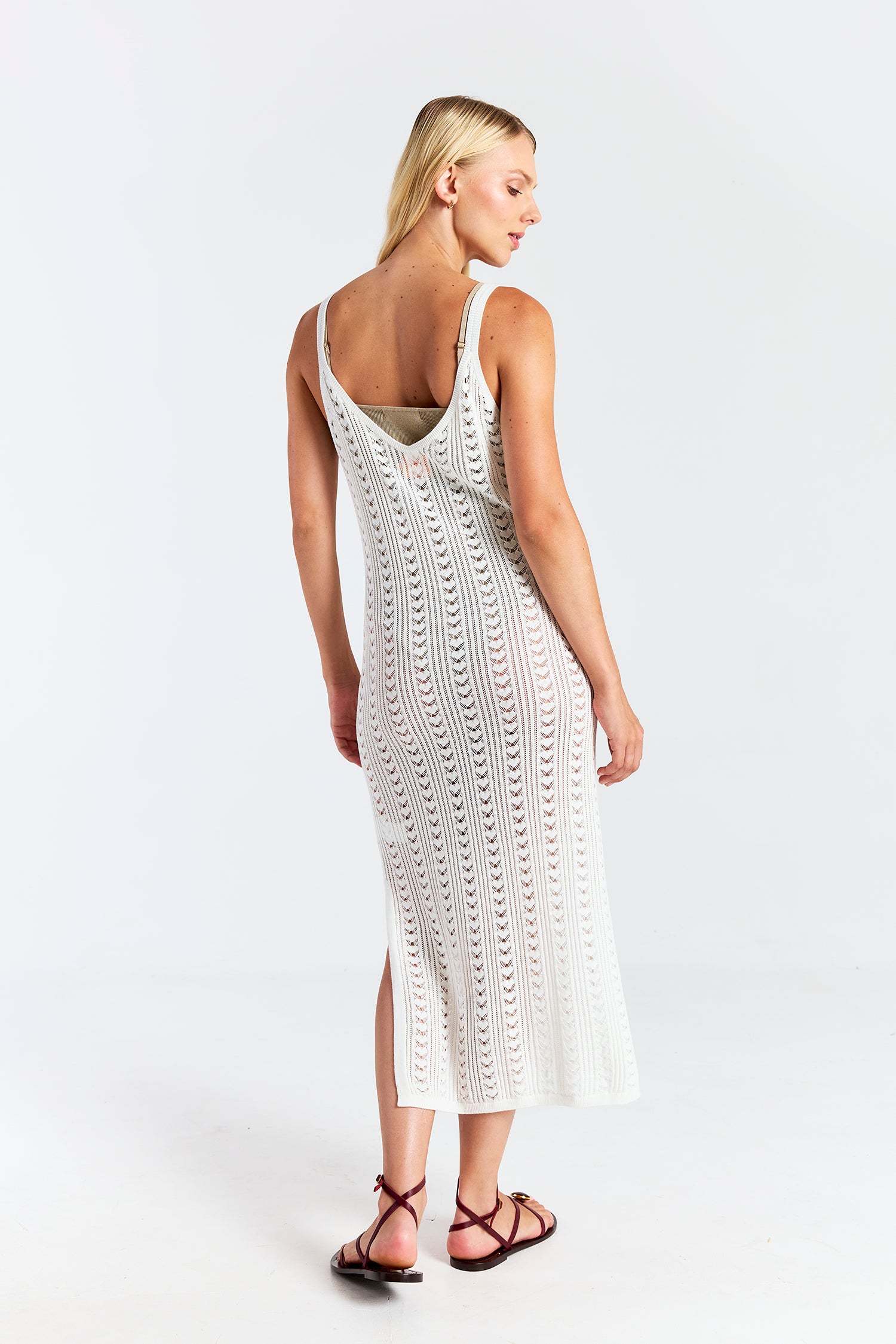 OPEN STITCH DRESS