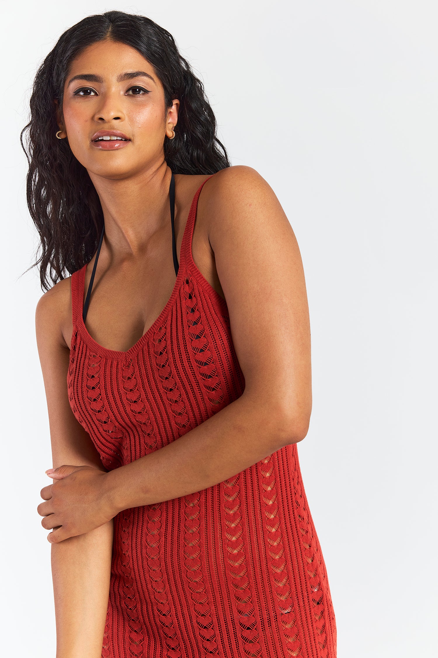 OPEN STITCH DRESS