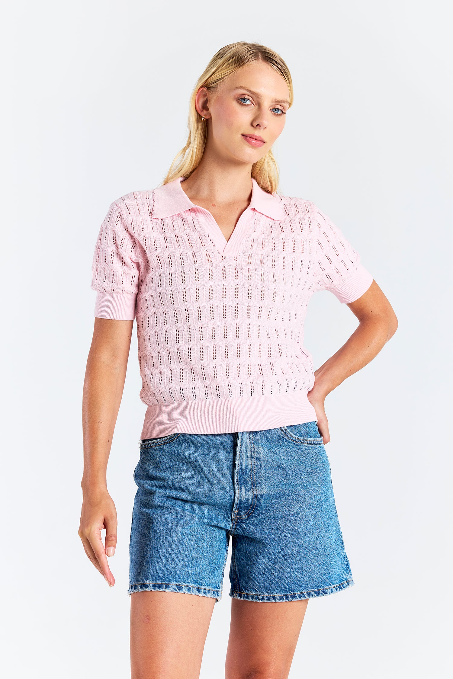 Scallop Trim Pretty Polo