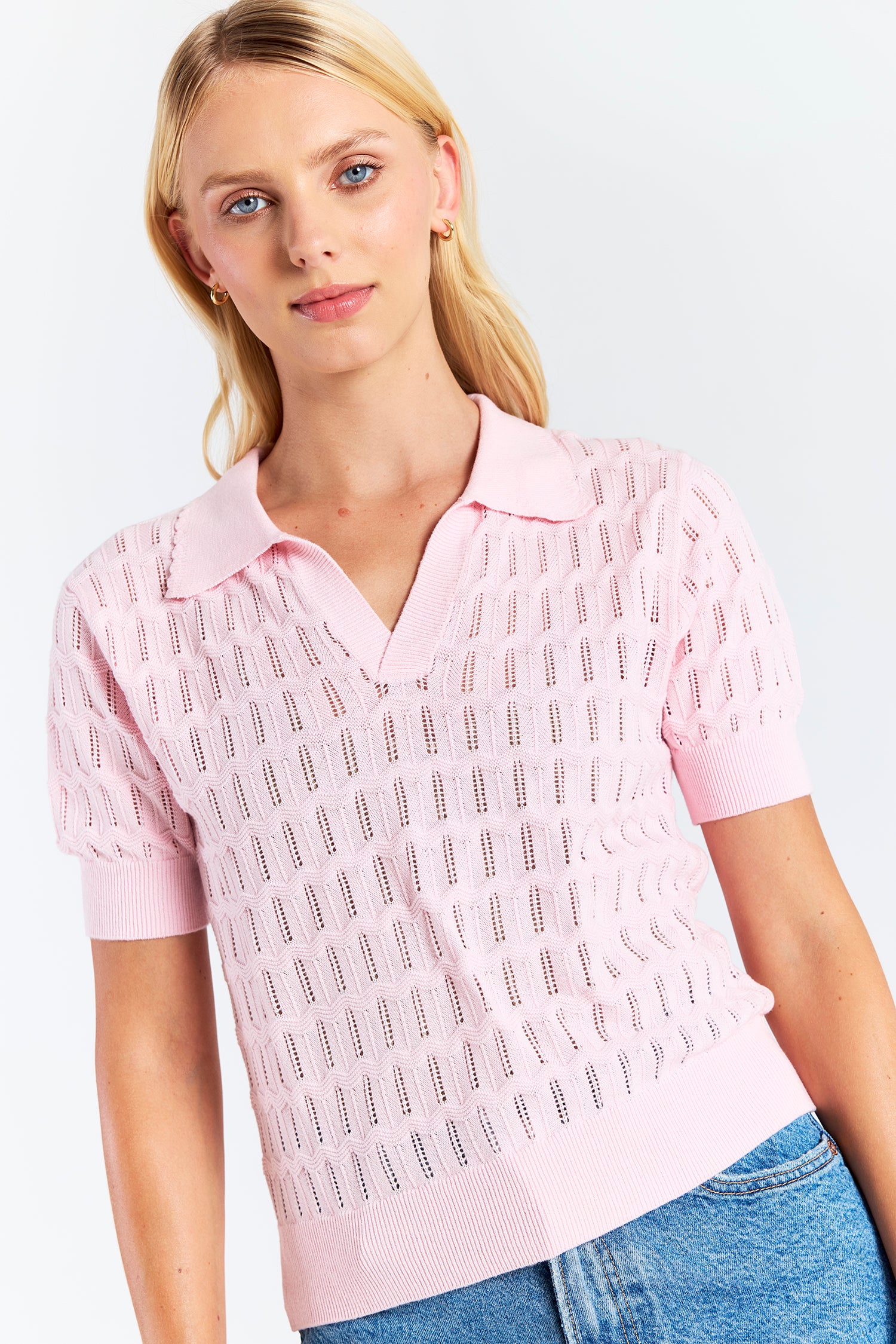 Scallop Trim Pretty Polo