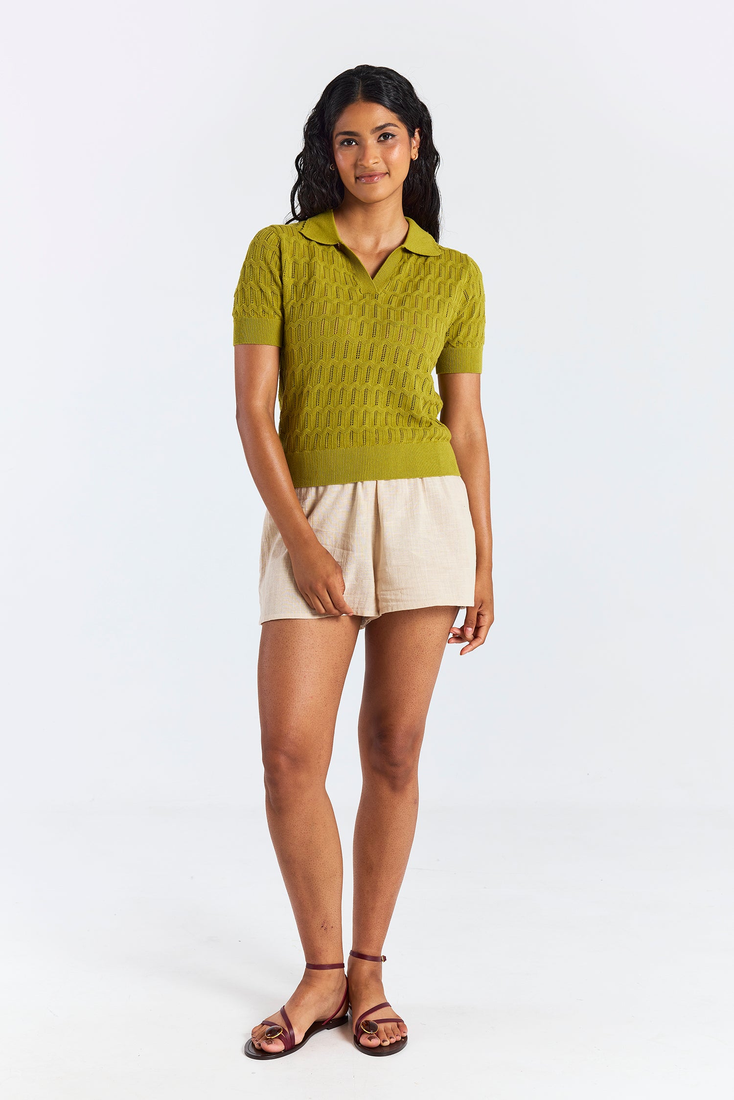 Scallop Trim Pretty Polo