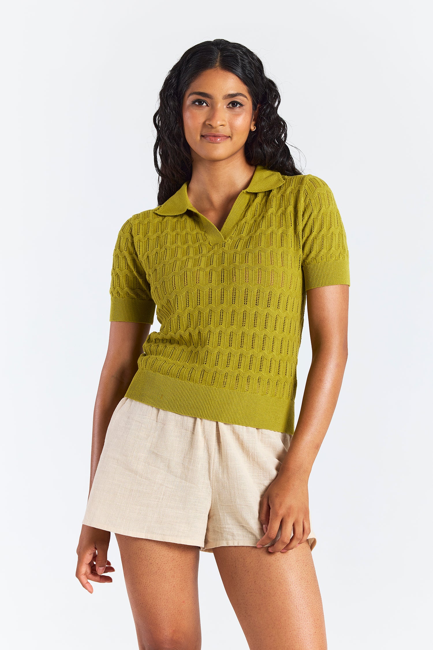 Scallop Trim Pretty Polo