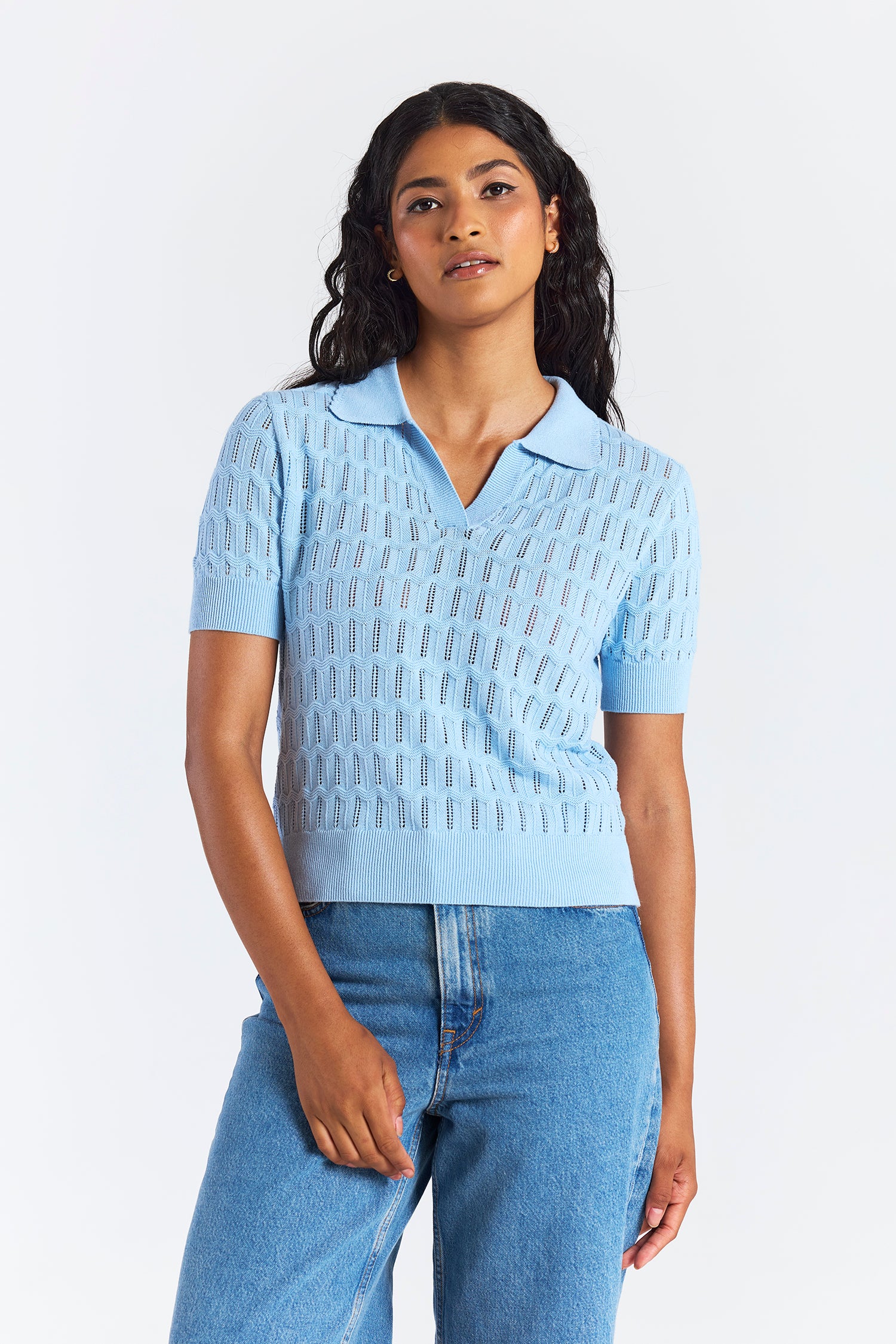 Scallop Trim Pretty Polo